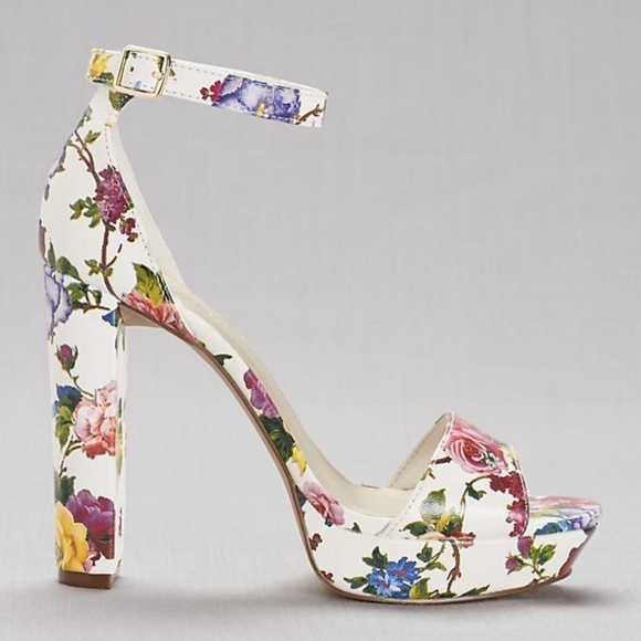 David's Bridal Shoes - David's Bridal Flora ankle strap heels